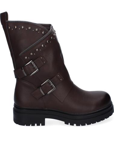PUNTOSALAO BOTAS ESTILO MOTERO TACHUELAS PARA MUJER COLOR MARRON JH2803 VARIOS COLORES