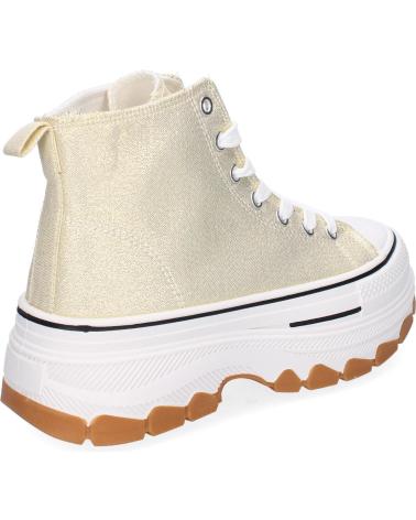 PUNTOSALAO DEPORTIVAS DORADAS ABOTINADAS LONA PARA MUJER EV-100 VARIOS COLORES