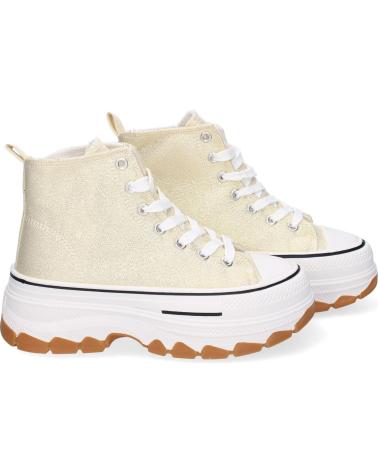 PUNTOSALAO DEPORTIVAS DORADAS ABOTINADAS LONA PARA MUJER EV-100 VARIOS COLORES