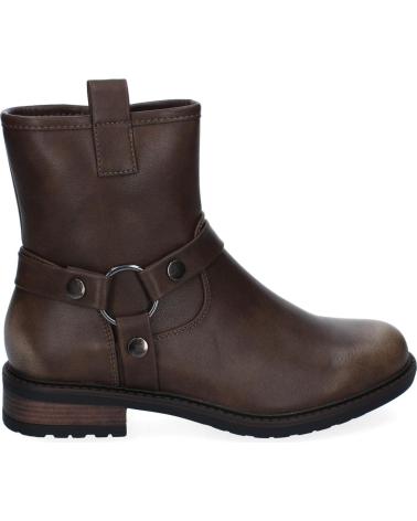 PUNTOSALAO BOTINES ESTILO MOTERO TACON BAJO PARA MUJER COLOR CAFE YZ24- VARIOS COLORES