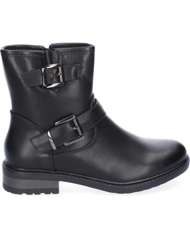 PUNTOSALAO BOTINES ESTILO MOTERO HEBILLA TACON BAJO PARA MUJER COLOR NE VARIOS COLORES