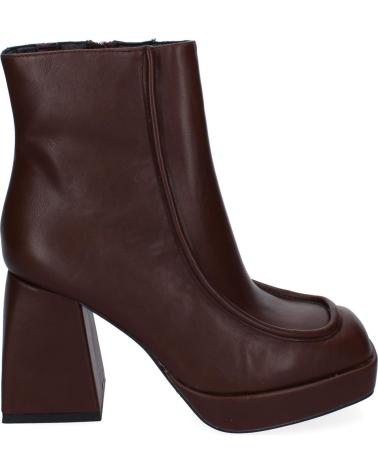 PUNTOSALAO BOTINES TACON Y PLATAFORMA ELEGANTES PARA MUJER COLOR MARRON VARIOS COLORES