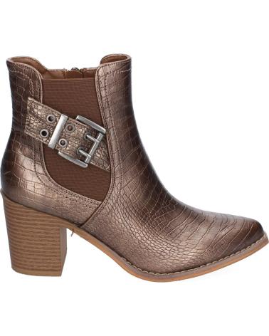 PUNTOSALAO BOTINES DE TACON ELEGANTES HEBILLA PARA MUJER COLOR BRONCE M VARIOS COLORES