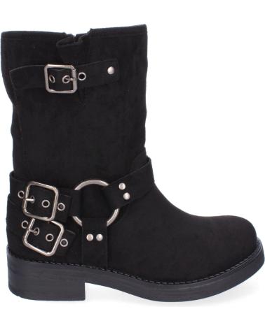 PUNTOSALAO BOTAS ESTILO MOTERO PARA MUJER COLOR NEGRO JW209 VARIOS COLORES