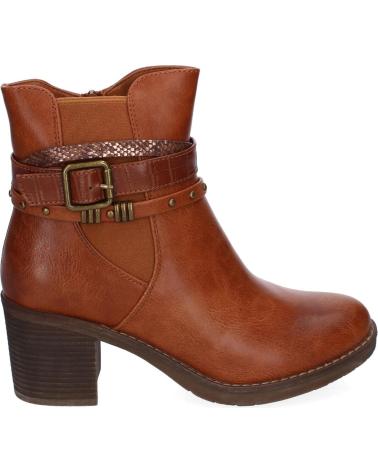 PUNTOSALAO BOTINES DE TACON MEDIO ELEGANTES PARA MUJER COLOR CAMEL C738 VARIOS COLORES