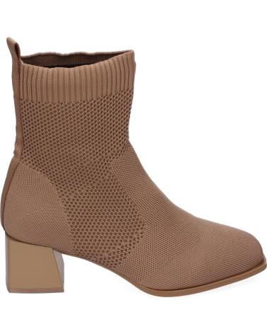 PUNTOSALAO BOTINES DE TACON MEDIO MATERIAL ELASTICO PARA MUJER COLOR KA VARIOS COLORES