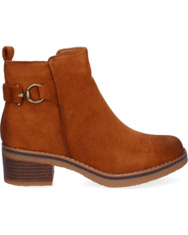 PUNTOSALAO BOTINES DE TACON BAJO HEBILLAS COMODOS PARA MUJER COLOR CUER VARIOS COLORES