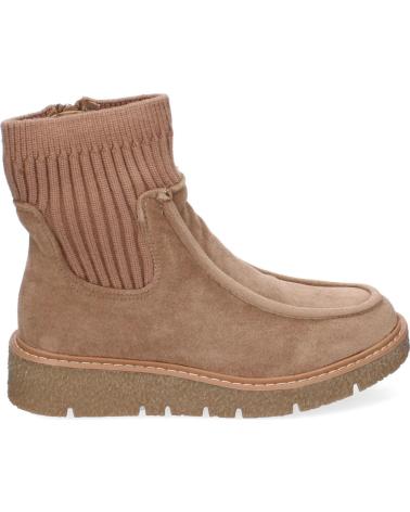 PUNTOSALAO BOTINES PLANOS COMODOS TEJIDO ELASTICO PARA MUJER COLOR KAKI VARIOS COLORES