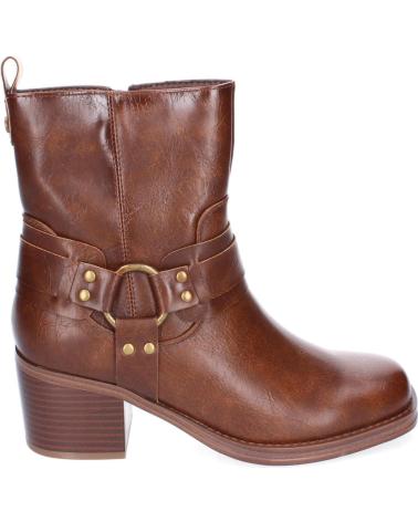 PUNTOSALAO BOTINES DE TACON MEDIO ESTILO MOTERO MUJER COLOR MARRON 4320 VARIOS COLORES