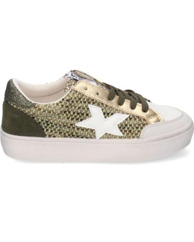 PUNTOSALAO ZAPATILLAS PLANAS PARA MUJER COLOR VERDE Y ORO 9015 VARIOS COLORES