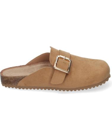 PUNTOSALAO ZUECOS PLANOS PARA MUJER COMODOS COLOR CAMEL DB-3185 VARIOS COLORES