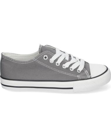 PUNTOSALAO ZAPATILLAS PLANAS DE LONA COMODAS PARA MUJER COLOR GRIS FG-2 VARIOS COLORES