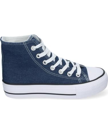 PUNTOSALAO ZAPATILLAS ABOTINADAS PLANAS EN LONA PARA MUJER COLOR MARINO VARIOS COLORES