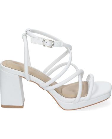 PUNTOSALAO SANDALIAS DE TACON COMODO CON TIRAS PARA FIESTA MUJER BLANCO VARIOS COLORES