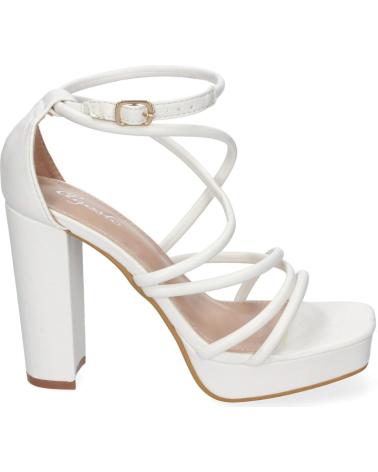PUNTOSALAO SANDALIAS DE TACON CON TIRAS PARA FIESTA MUJER COLOR BLANCO VARIOS COLORES