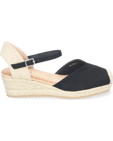 PUNTOSALAO SANDALIAS DE CUNA BAJA EN YUTE PARA MUJER COLOR NEGRO VRA-69 VARIOS COLORES