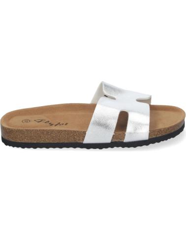 PUNTOSALAO SANDALIAS PLATEADAS PLANAS BAJAS PARA MUJER COMODAS M-235 VARIOS COLORES