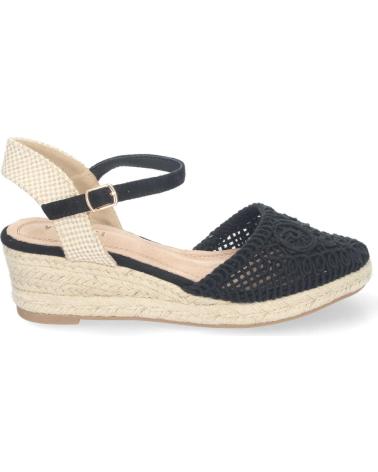 PUNTOSALAO SANDALIAS DE CUNA MEDIA EN YUTE PARA MUJER CROCHET COLOR NEG VARIOS COLORES