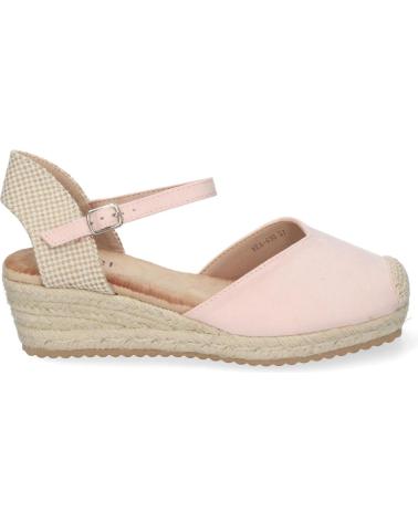 PUNTOSALAO SANDALIAS DE CUNA BAJA EN YUTE CIERRE HEBILLA PARA MUJER COL VARIOS COLORES