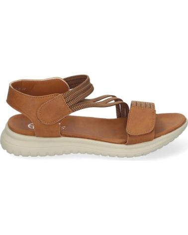 PUNTOSALAO SANDALIAS PLANAS COMODAS CIERRE VELCRO MUJER COLOR CAMEL FZ2 VARIOS COLORES