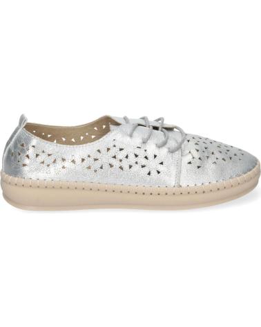 PUNTOSALAO ZAPATOS PLATEADOS PLANOS PARA MUJER ESTILO OXFORD CALADO AD- VARIOS COLORES