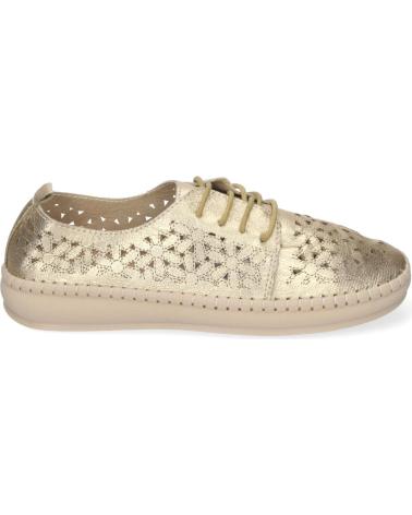 PUNTOSALAO ZAPATOS DORADOS PLANOS PARA MUJER ESTILO OXFORD CALADO AD-32 VARIOS COLORES