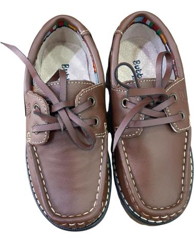 BUBBLE BOBBLE NAUTICO DE PIEL DE CORDONES MARRON A767 MARRóN