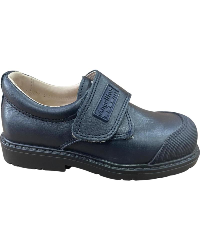 ANGELITOS COLEGIAL NINO PIEL 452 MARINO AZUL