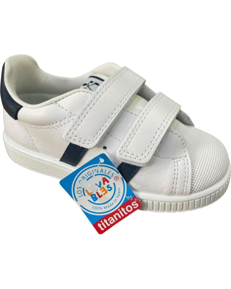 TITANITOS ZAPATILLAS DE DEPORTE EN COLOR PARA NINO BLANCO Y AZUL