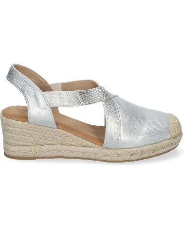 PUNTOSALAO SANDALIAS PLATEADAS DE CUNA BAJA EN YUTE COMODAS PARA MUJER VARIOS COLORES