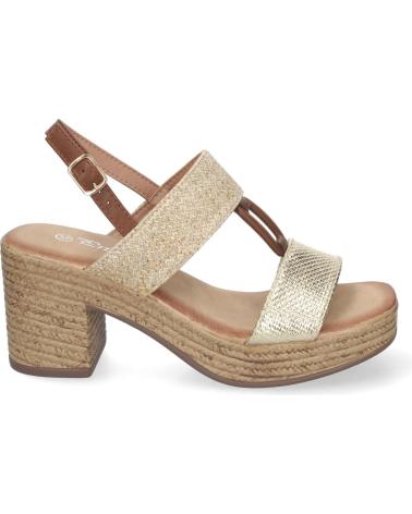 PUNTOSALAO SANDALIAS DORADAS DE TACON Y PLATAFORMA PARA MUJER XFH790 VARIOS COLORES