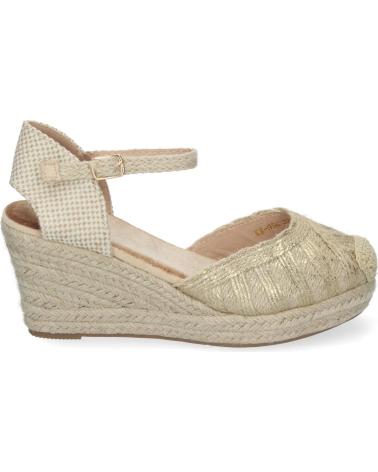 PUNTOSALAO SANDALIAS DE CUNA EN YUTE PARA MUJER PALA CERRADA ORO KK-956 VARIOS COLORES