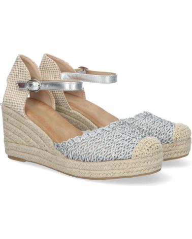 PUNTOSALAO ALPARGATAS DE CUNA MEDIA EN YUTE PALA PLATEADA TRENZADA MUJE VARIOS COLORES