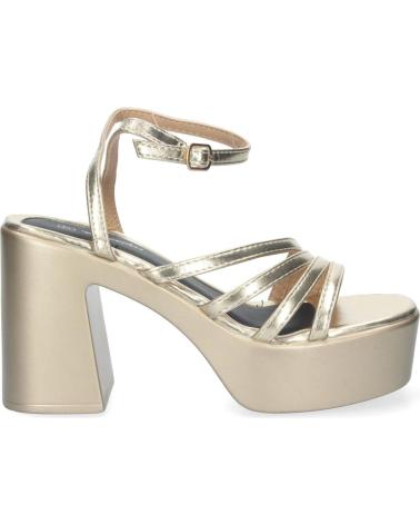 PUNTOSALAO SANDALIAS DORADAS DE TACON Y PLATAFORMA DE VESTIR PARA MUJER VARIOS COLORES