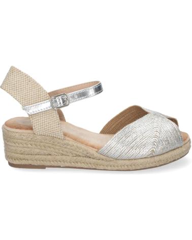 PUNTOSALAO SANDALIAS PLATEADAS DE CUNA EN YUTE BAJAS PARA MUJER XJY-4P1 VARIOS COLORES