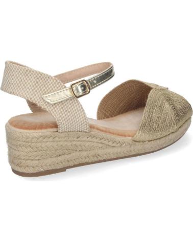 PUNTOSALAO SANDALIAS DORADAS DE CUNA EN YUTE BAJAS ELEGANTES MUJER XJY- VARIOS COLORES