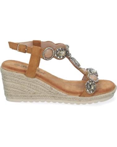 PUNTOSALAO SANDALIAS DE CUNA CON YUTE COMODAS ADORNOS MUJER CAMEL WH-5Q VARIOS COLORES
