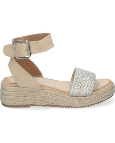 PUNTOSALAO SANDALIAS DE PLATAFORMA PLATEADAS EN YUTE PARA MUJER SX-3Q48 VARIOS COLORES