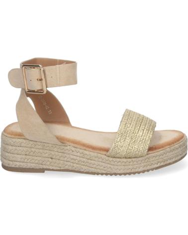 PUNTOSALAO SANDALIAS DE PLATAFORMA DORADAS EN YUTE PARA MUJER SX-3Q48 VARIOS COLORES