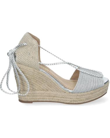 PUNTOSALAO SANDALIAS DE CUNA PLATEADAS EN YUTE CIERRE DE LAZOS MUJER M4 VARIOS COLORES