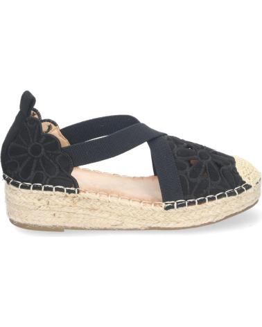 PUNTOSALAO ALPARGATAS BAJAS EN YUTE BORDADAS COMODAS COLOR NEGRO MUJER VARIOS COLORES