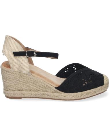 PUNTOSALAO SANDALIAS DE CUNA EN YUTE COMODA BORDADA COLOR NEGRO JNS-5Q3 VARIOS COLORES