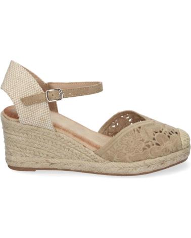 PUNTOSALAO SANDALIAS DE CUNA EN YUTE COMODA BORDADA COLOR CAQUI JNS-5Q3 VARIOS COLORES