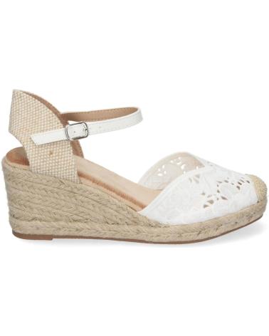 PUNTOSALAO SANDALIAS DE CUNA EN YUTE COMODA BORDADA COLOR BLANCO JNS-5Q VARIOS COLORES