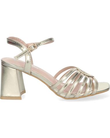 PUNTOSALAO SANDALIAS DORADAS DE VESTIR TACON COMODO PARA MUJER JL777 VARIOS COLORES