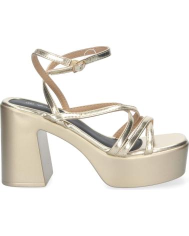 PUNTOSALAO SANDALIAS DORADAS DE TACON Y PLATAFORMA DE VESTIR PARA MUJER VARIOS COLORES