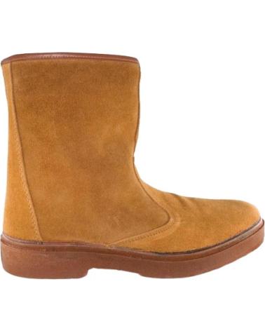 SEVILLAS BOTA DE MEDIA CANA PARA HOMBRE EN SERRAJE CON CREMALLERA LAT MARRóN