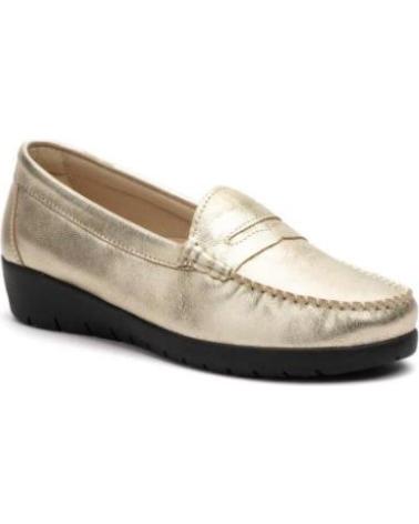 JAM MOCASIN DE PIEL PARA MUJER HECHO EN ESPANA TALLAS 36 A 41 MO PLATEADO