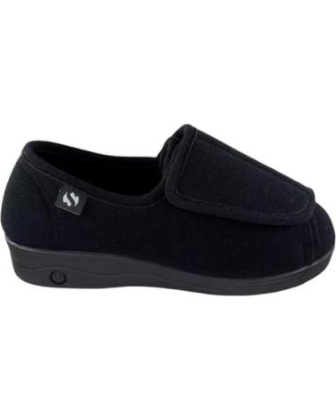 SEVILLAS ZAPATILLAS TERAPEUTICAS DE CASA PARA MUJER HECHO EN ESPANA T NEGRO