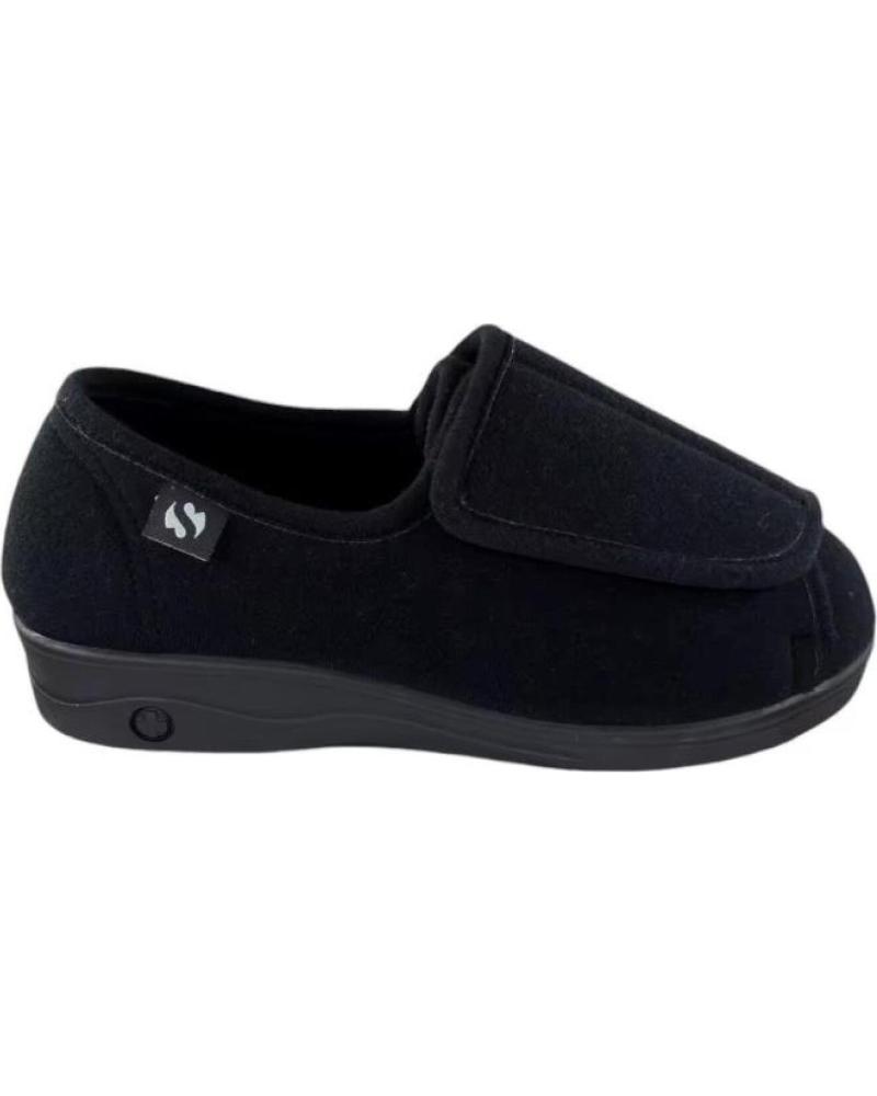 SEVILLAS ZAPATILLAS TERAPEUTICAS DE CASA PARA MUJER HECHO EN ESPANA T NEGRO